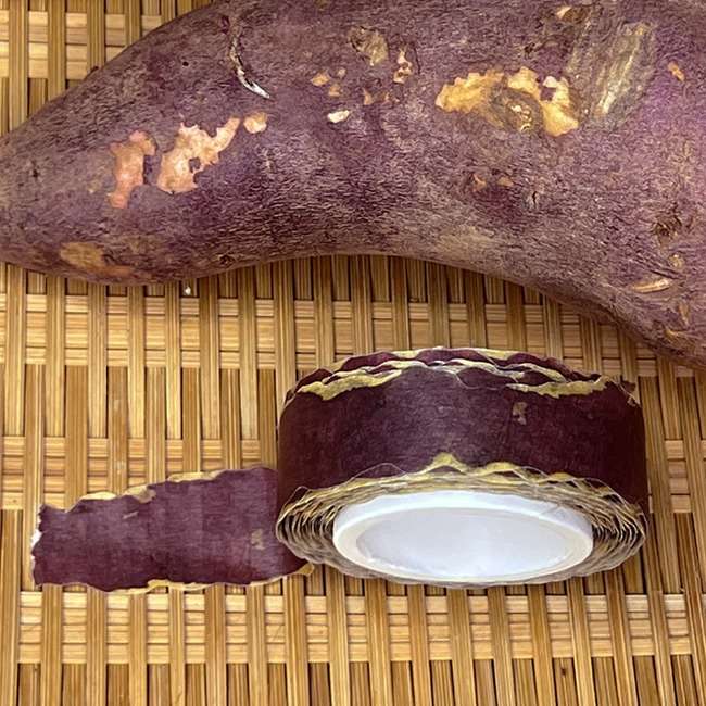 sweet potato peel masking tape