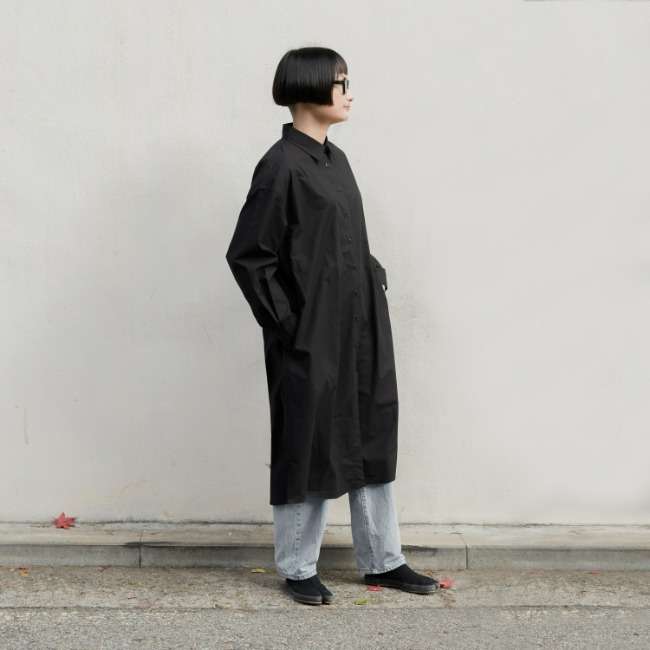 Plain Shirt ONE-PIECE WOMAN black