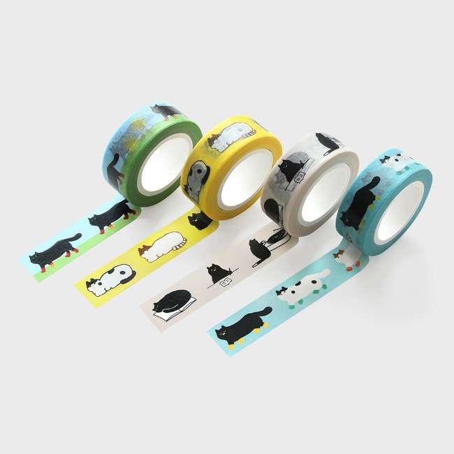 One-third Cat Masking Tape (4 Types)