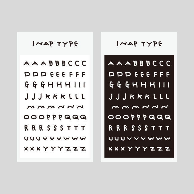 INAP TYPE STICKER (SMALL)