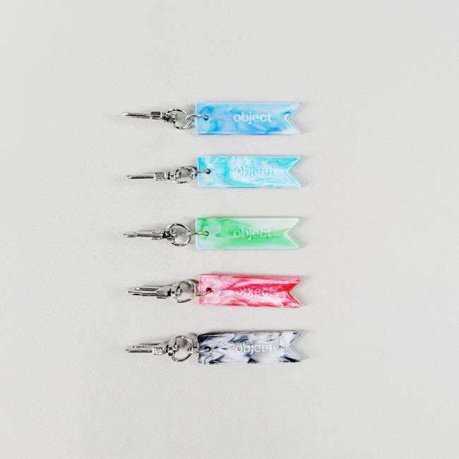 Object Plastic Keyring - Flag