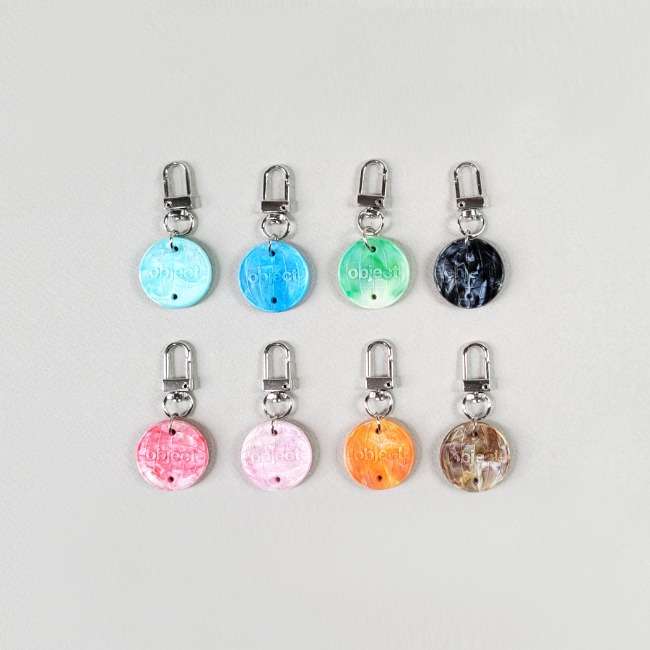 Object Plastic Keyring - Earth