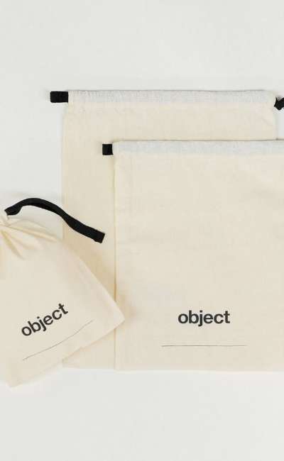 Object Logo Dust Bag - Black