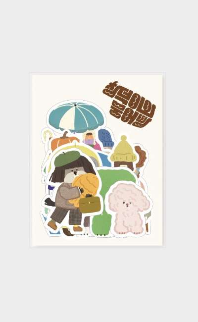 Changdeok and Bungeoppang Market STICKER SET 18pcs