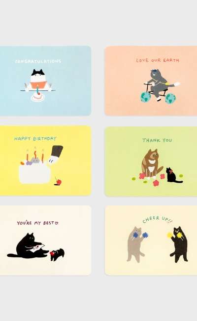 One Third Cat Mini Card Set
