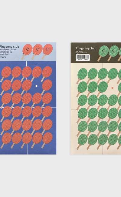 Pingpong club sticker set