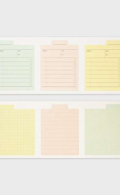 Archiving memo pad _ check, grid