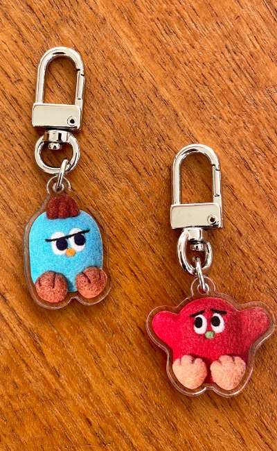 Monster Friend Acrylic Keyring 2 Types