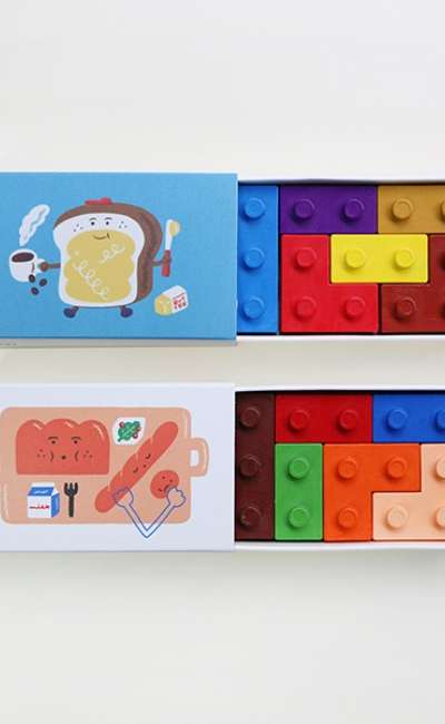 [Winter Toast is Good X Geuber] Block Crayon 2 Types