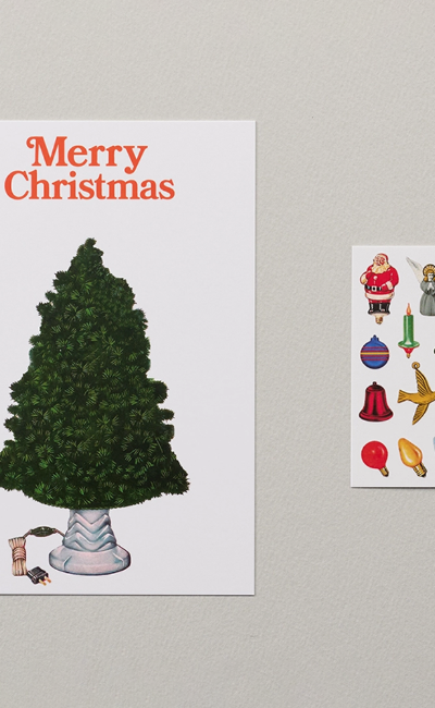 Christmas Postcard (With Stickers)