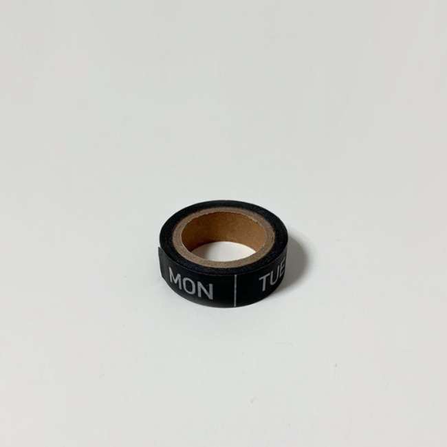 Calendar Weekly Masking Tape
