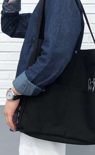 Drawing Mary Store Bag Black