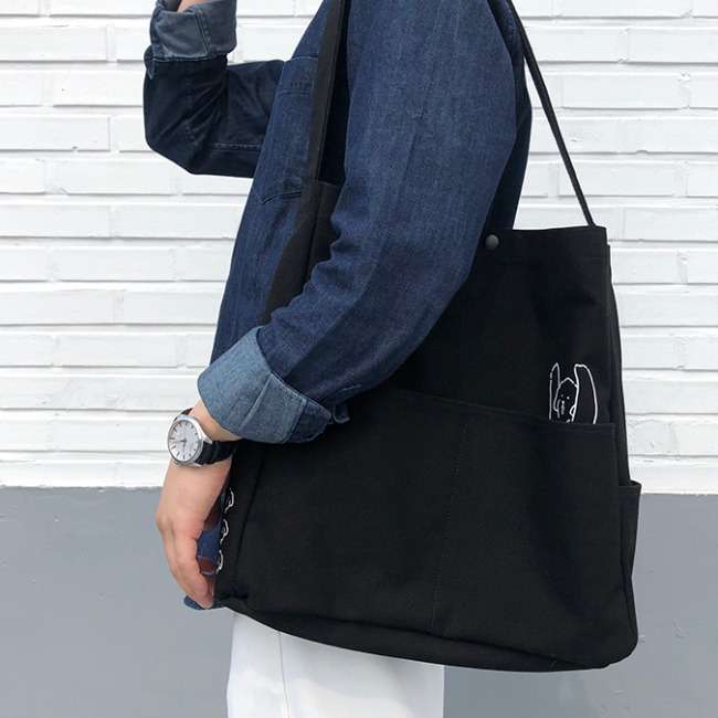 Drawing Mary Store Bag Black