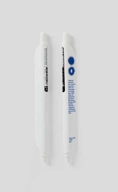 Blue Clipen (white)