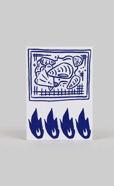 Blue Post Card (D)