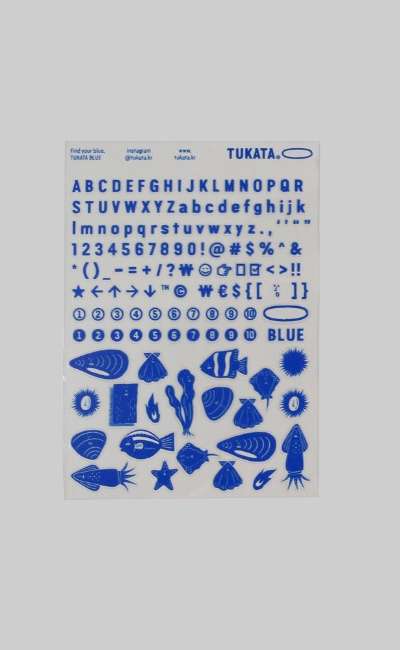 blue diary sticker(A)