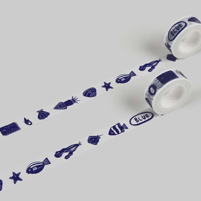 blue masking tape