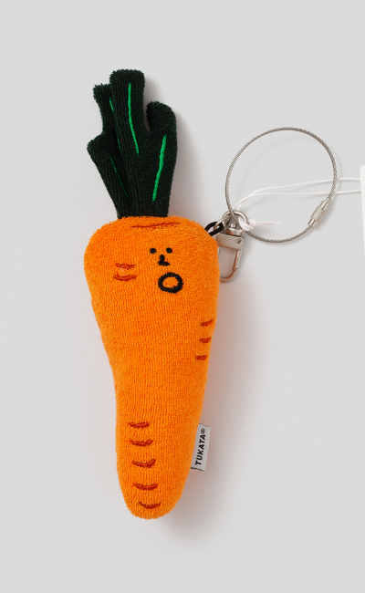 Carrot (Small) Terry-Towel Doll Keyring