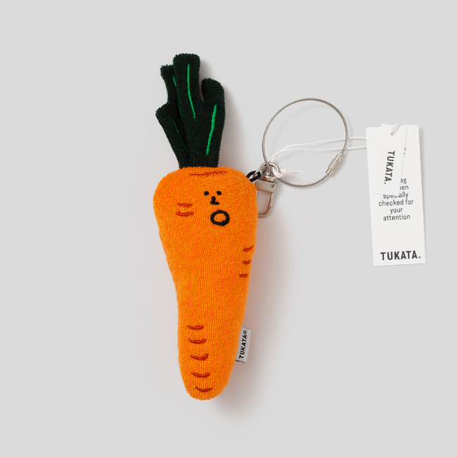 Carrot (Small) Terry-Towel Doll Keyring