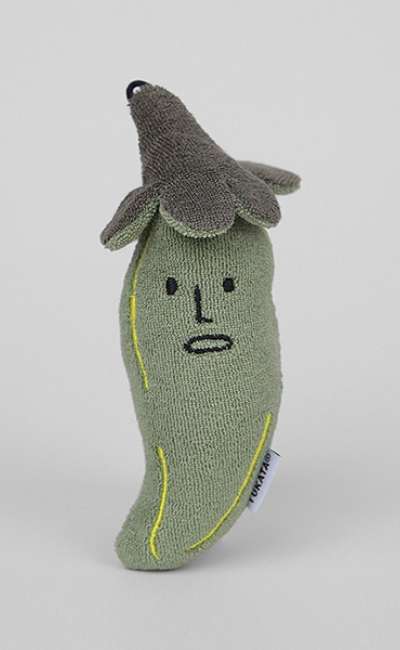 Prik Green (Small) Terry-towel Cotton Doll Keyring