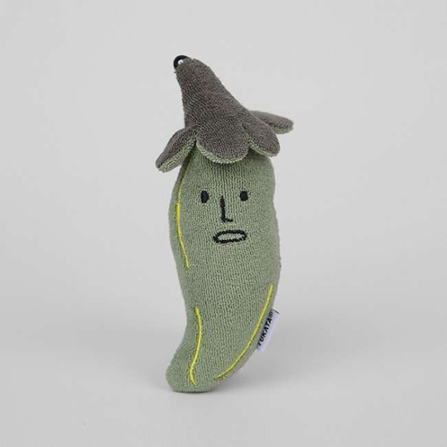 Prik Green (Small) Terry-towel Cotton Doll Keyring