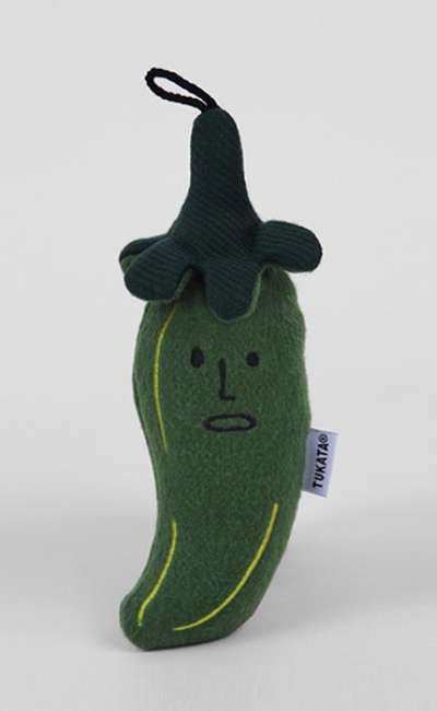 [Tukkattah] Prik Green (Small) Premium Fabric Doll Keyring