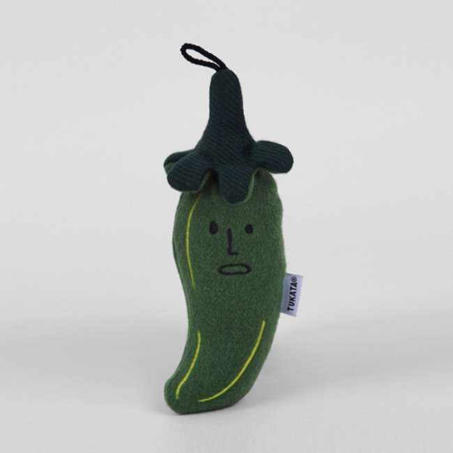 [Tukkattah] Prik Green (Small) Premium Fabric Doll Keyring