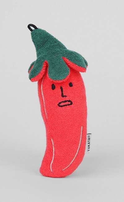 Prik Red (Small) Terry-towel cotton doll keyring