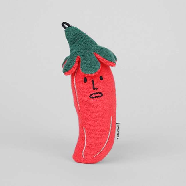 Prik Red (Small) Terry-towel cotton doll keyring