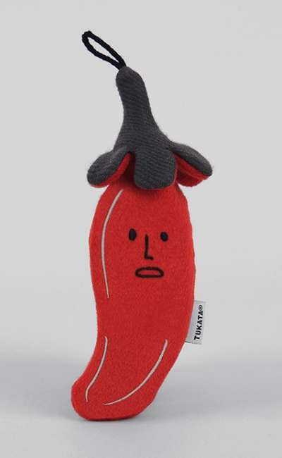 [Tukkata] Prik Red (Small) Premium Fabric Doll Keyring
