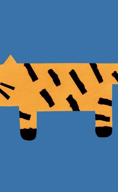 Winter Village Card Yellow Cat