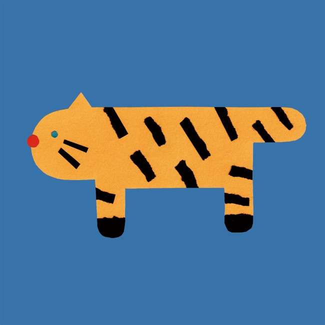 Winter Village Card Yellow Cat