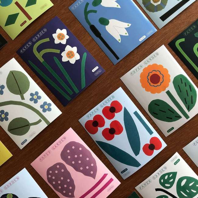 Paper Garden Stickers 32-Piece Set