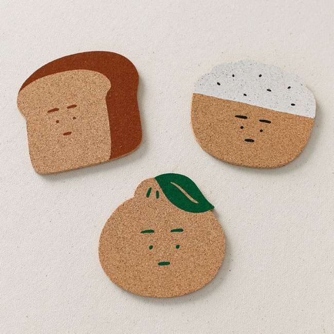 White Porcelain Cork Coaster