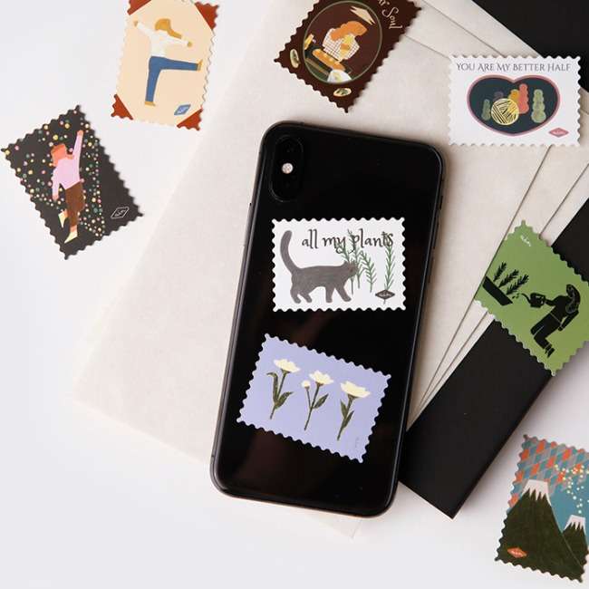 Happy Hobby Stamp Sticker with Han A-in by Sosomun Stationery
