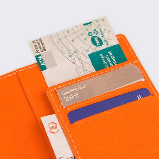 [Sosomoongoo] HAHAHA Passport Case: Tangerine