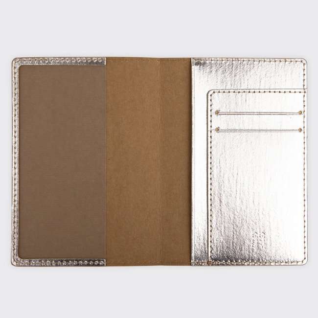 [Soso Stationery] HAHAHAHA Passport Case : Shiny Silver