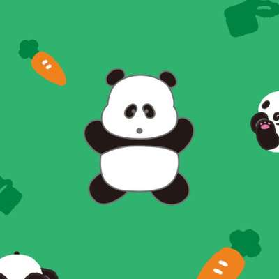 勤勉パンダに失敗はない パンダバッジ