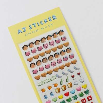 AJステッカー - ダイアリー ミニピース AJ601