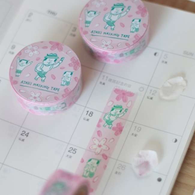 Azassi Masking Tape - Cherry Blossom Picnic AJ238