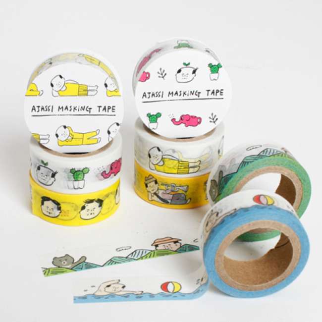 [Azassi] Masking Tape 6-Piece Set