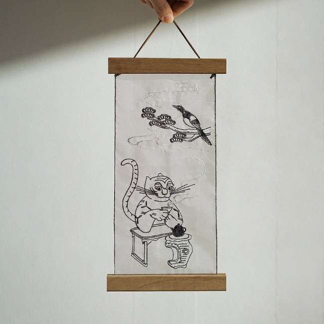 [IGamech] The Painting of a Tiger and a Magpie Poster with Magpie and Tiger