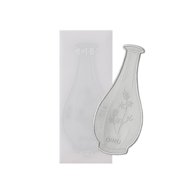 Color Name Shaped Bookmark_Baekja White