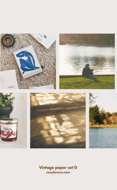 Vintage paper set : D フィルム