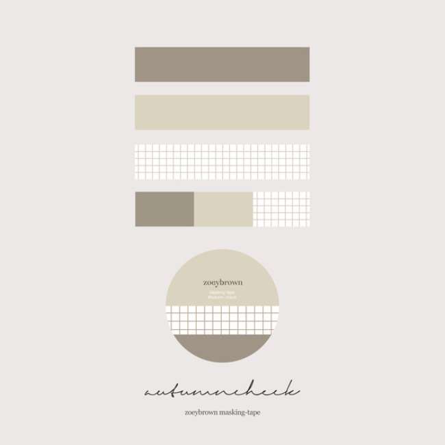 AUTUMN CHECK Masking Tape
