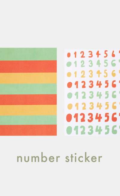 number sticker