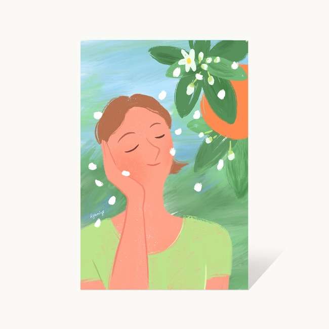 Postcard 52_CHILL OUT_TANGERINE FLOWERS