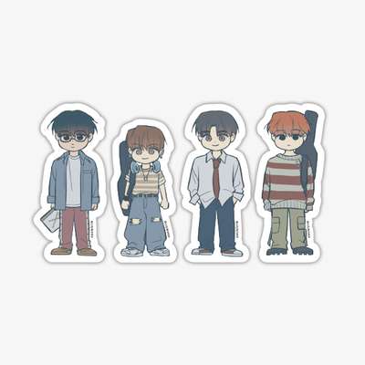 Between the Stars Band AU SD Fragment Sticker Set