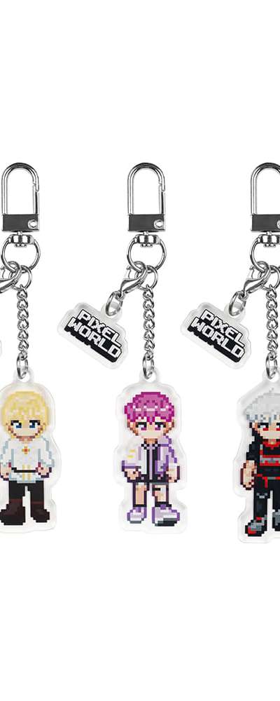 PIXEL WORLD KEYRING