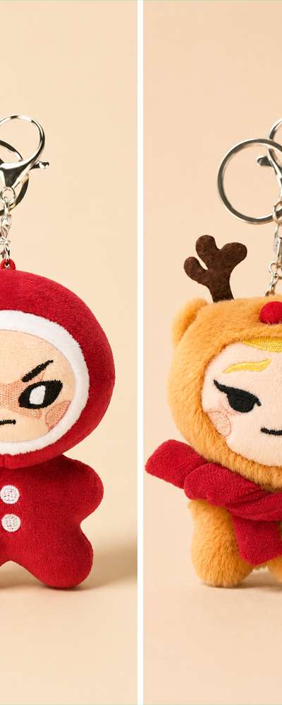 Christmas Doll Keyring